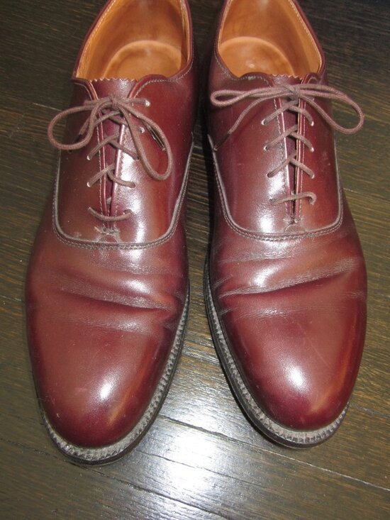 ALDEN 933 Plain Toe Calfskin Leather Balmoral Oxford Shoes 9 A/C main image 8